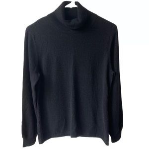Casual Corner Cashmere black turtle neck sweater